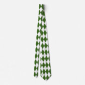 Retro Stropdas voor groene en witte diamanten (Achterkant)
