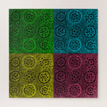 Retro Struiken Komkommers Puzzle