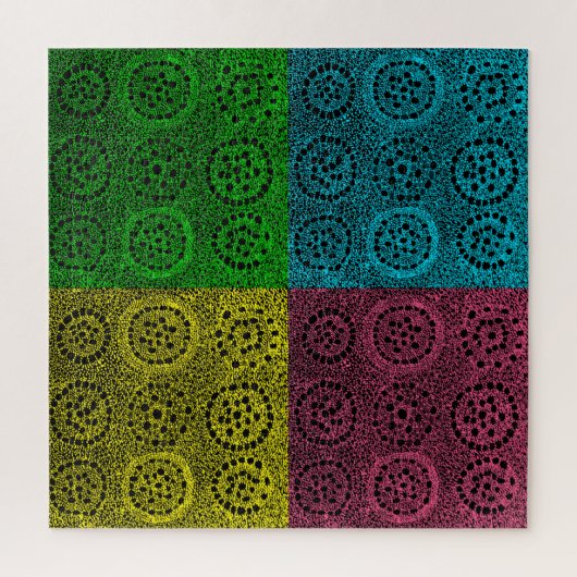 Retro Struiken Komkommers Puzzle Legpuzzel (Verticaal)