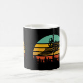 Retro- stuurmachinemotor koffiemok (Voorkant rechts)