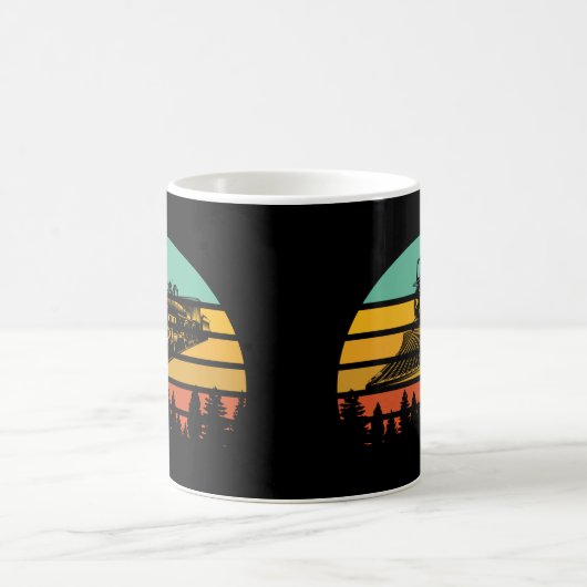 Retro- stuurmachinemotor koffiemok (Center)