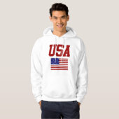RETRO  STYL USA PULLOVER HOODIE (Voorkant volledig)