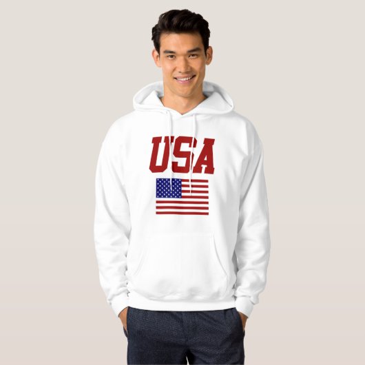 RETRO  STYL USA PULLOVER HOODIE (Voorkant volledig)