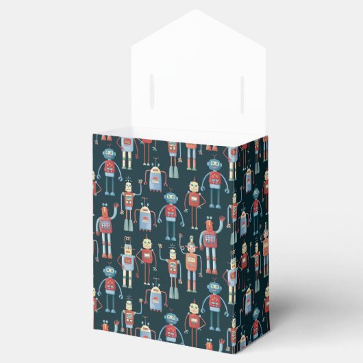 Retro Style 1950s robots Bedankdoosjes (Geopend)