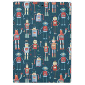 Retro Style 1950s  robots Klembord (Achterkant)