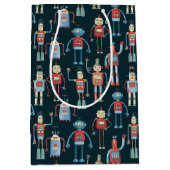 Retro Style 1950s  robots Medium Cadeauzakje (Voorkant)
