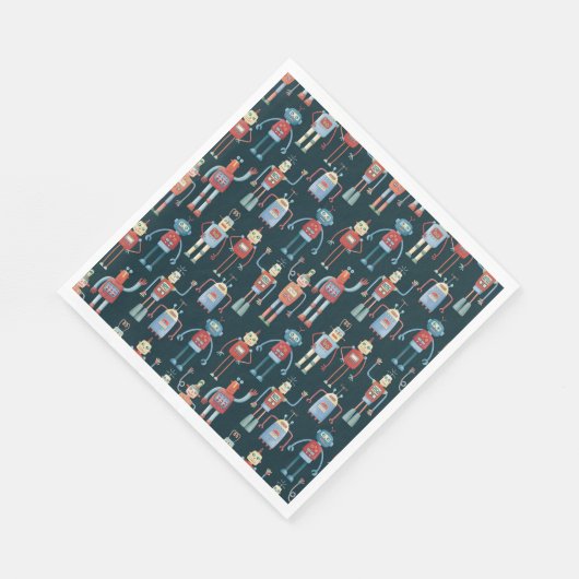 Retro Style 1950s robots Servet (Hoek)