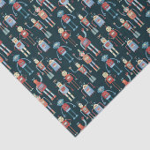 Retro Style 1950s  robots Tissuepapier (Detail)