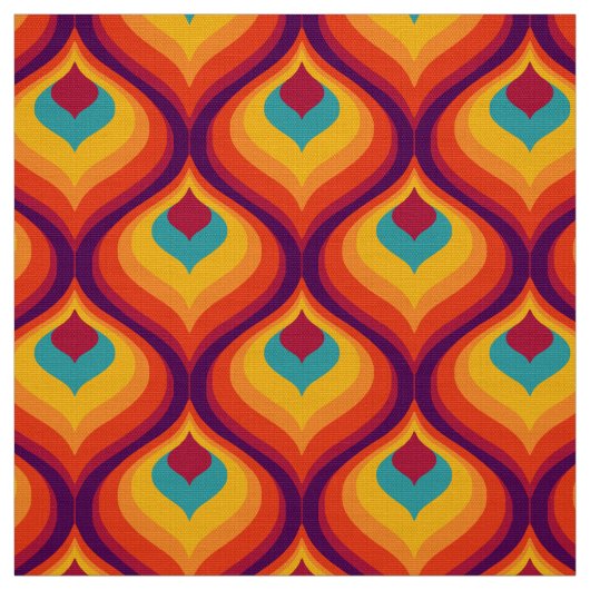 Retro style 60s 70s patroonstof stof (Swatch)