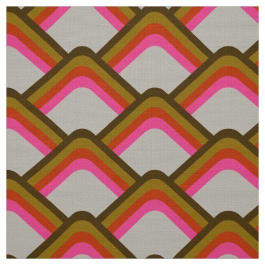 Retro style 60s 70s patroonstof stof (Swatch)