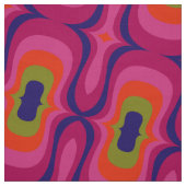 Retro style 60s 70s patroonstof stof (Swatch)