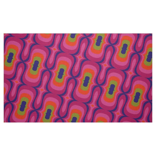 Retro style 60s 70s patroonstof stof (Fat Quarter)