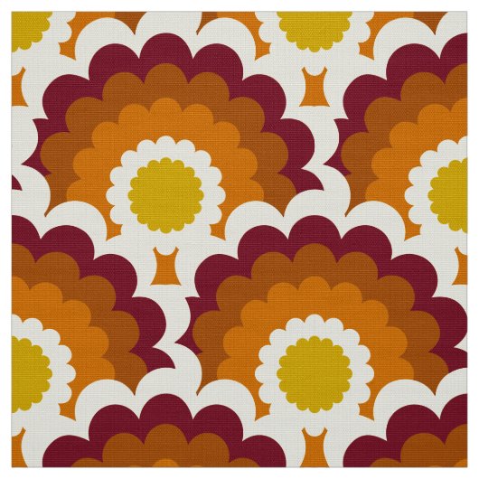 Retro style 60s 70s patroonstof stof (Swatch)