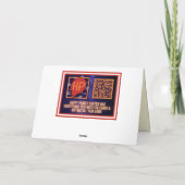 Retro Style Argyle Happy Vaderdag Kaart (Achterkant)