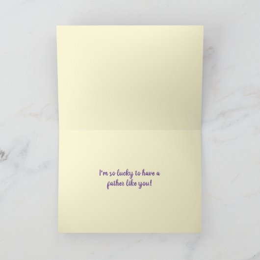 Retro Style Argyle Happy Vaderdag Kaart (Binnen)