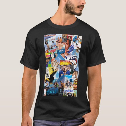 Retro Style Art Adam Sandler Collage Awesome First T-shirt (Voorkant)