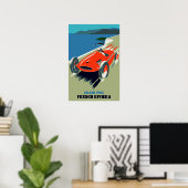 Retro style auto Grand Prix Rivièra Poster (Thuiskantoor)
