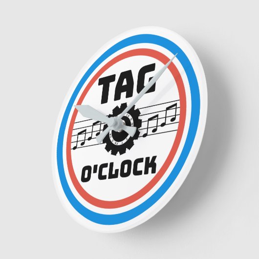 Retro Style Barbershop Label Time Wall klok (Hoek)