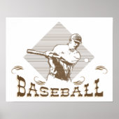 , Retro Style Baseball-Posters Poster (Voorkant)