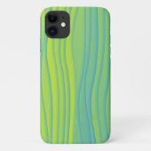 Retro Style Beach Wave Art Telefoon Case (Achterkant)