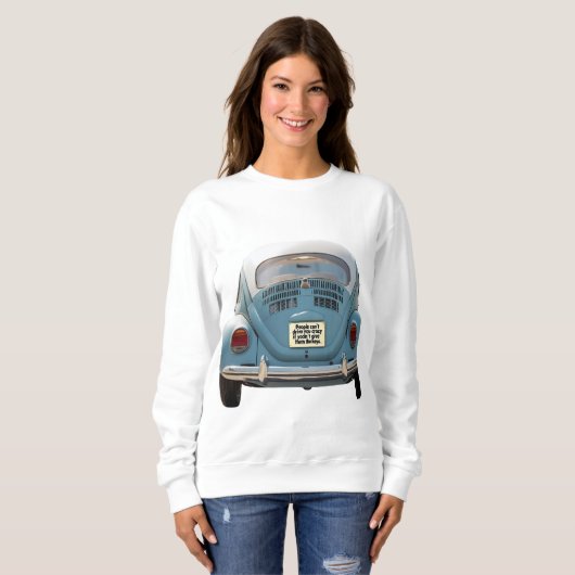 retro style beetle shirt (Voorkant volledig)
