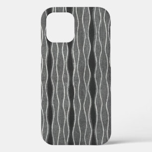 Retro Style Black White Grey Stripe Phone Case