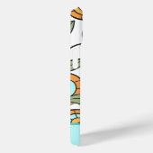 Retro-Style Bloemige Hommnel Monogram Case-Mate iPhone Case (Achterkant / Rechts)