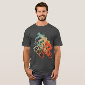 Retro Style BMX Bicycle Bike Cyclist 80's T-shirt (Voorkant volledig)
