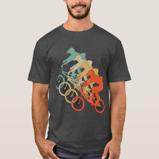 Retro Style BMX Bicycle Bike Cyclist 80's T-shirt