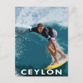 Retro Style Briefkaart op Sri Lanka Ceylon (Voorkant)