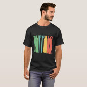 Retro Style Buffalo New York Skyline T-shirt (Voorkant volledig)