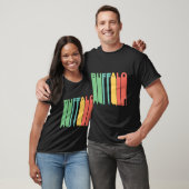 Retro Style Buffalo New York Skyline T-shirt (Unisex)