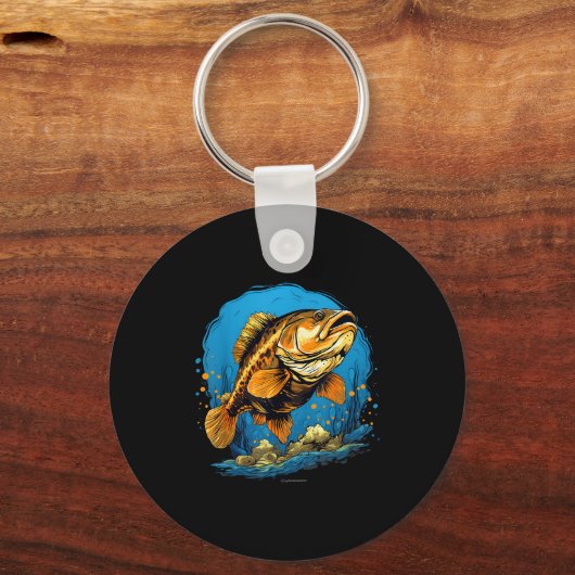 Retro Style Calico B Sleutelhanger (Voorkant)