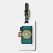 Retro Style Camera-Bagagelabels Bagagelabel (Voorkant verticaal)