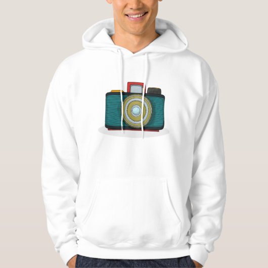 Retro Style Camera Mannen Hoodie (Voorkant)