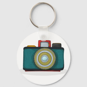 Retro Style Camera Sleutelhanger