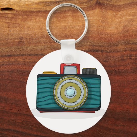 Retro Style Camera Sleutelhanger (Voorkant)