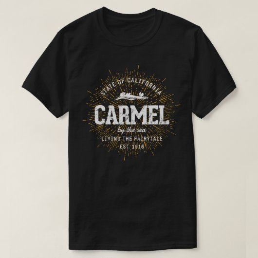 Retro Style Carmel van het Zee T-shirt (Design voorkant)