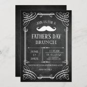 Retro Style Chalkboard Vaderdag Kaart (Voorkant / Achterkant)