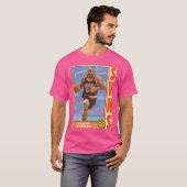 Retro Style Charles Barkley Trading Kaart T-shirt (Voorkant volledig)