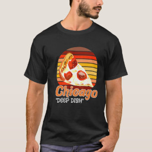 Retro Style Chi Town Home Windy City Chicago Deep T-shirt
