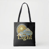 Retro Style Christelijk Faith Sunshine Wolken Lich Tote Bag (Voorkant)