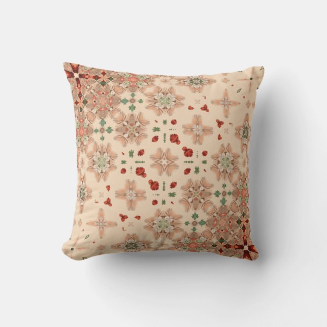 Retro Style Cross Weave Geographic Pattern Kussen (Voorkant)