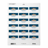 Retro Style Cupcakes Sweet Dessert Etiket (Full Sheet)