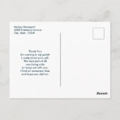 Retro Style Cupcakes Sweet Dessert Hartelijk dank Briefkaart (Achterkant)