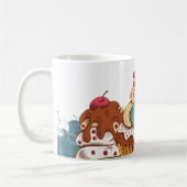 Retro Style Cupcakes Sweet Dessert Koffiemok (Links)