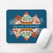 Retro Style Cupcakes Sweet Dessert Muismat (Met muis)