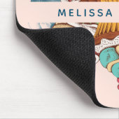 Retro Style Cupcakes Sweet Dessert Muismat (Hoek)