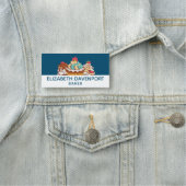 Retro Style Cupcakes Sweet Dessert Naamplaatje (In situ)