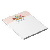 Retro Style Cupcakes Sweet Dessert Notitieblok (Schuin)